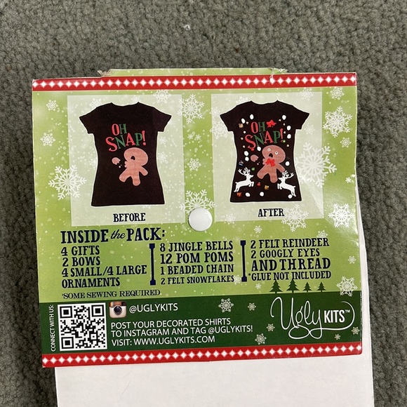 Kid’s DESIGN YOUR OWN HOLIDAY TEE Shirt I ❤️ PRESENTS Size 4 - Picture 5 of 10